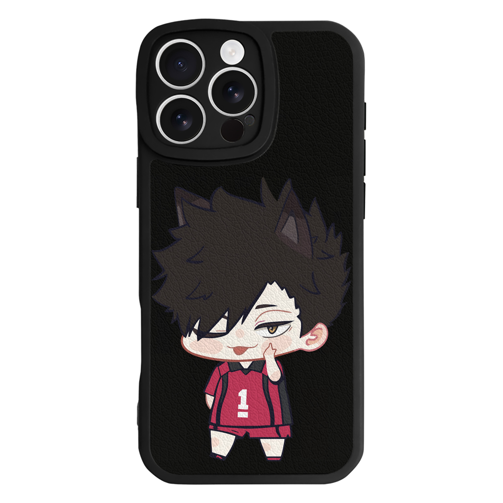 （画像用） ハイキュー!! Haikyu!! 【iPhone 16シリーズ対応】シリコンスマホケース（レザー調） 材質：シリコン